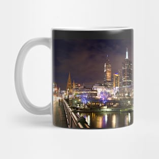 Federation Square at night Mug